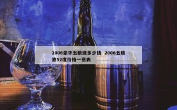 2006豪华五粮液多少钱  2006五粮液52度价格一览表