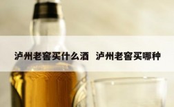 泸州老窖买什么酒  泸州老窖买哪种