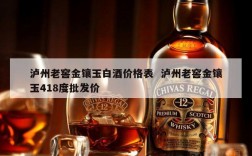 泸州老窖金镶玉白酒价格表  泸州老窖金镶玉418度批发价