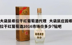 大袋鼠希拉干红葡萄酒代理  大袋鼠庄园希拉干红葡萄酒2016市场价多少?贴吧
