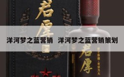 洋河梦之蓝营销  洋河梦之蓝营销策划