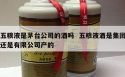 五粮液是茅台公司的酒吗  五粮液酒是集团还是有限公司产的