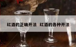 红酒的正确开法  红酒的各种开法