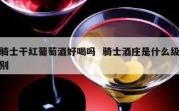 骑士干红葡萄酒好喝吗  骑士酒庄是什么级别