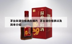 茅台白酒价格表和图片  茅台酒价格表以及简单介绍