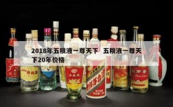 2018年五粮液一尊天下  五粮液一尊天下20年价格