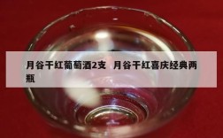 月谷干红葡萄酒2支  月谷干红喜庆经典两瓶