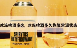 冰冻啤酒多久  冰冻啤酒多久恢复常温状态